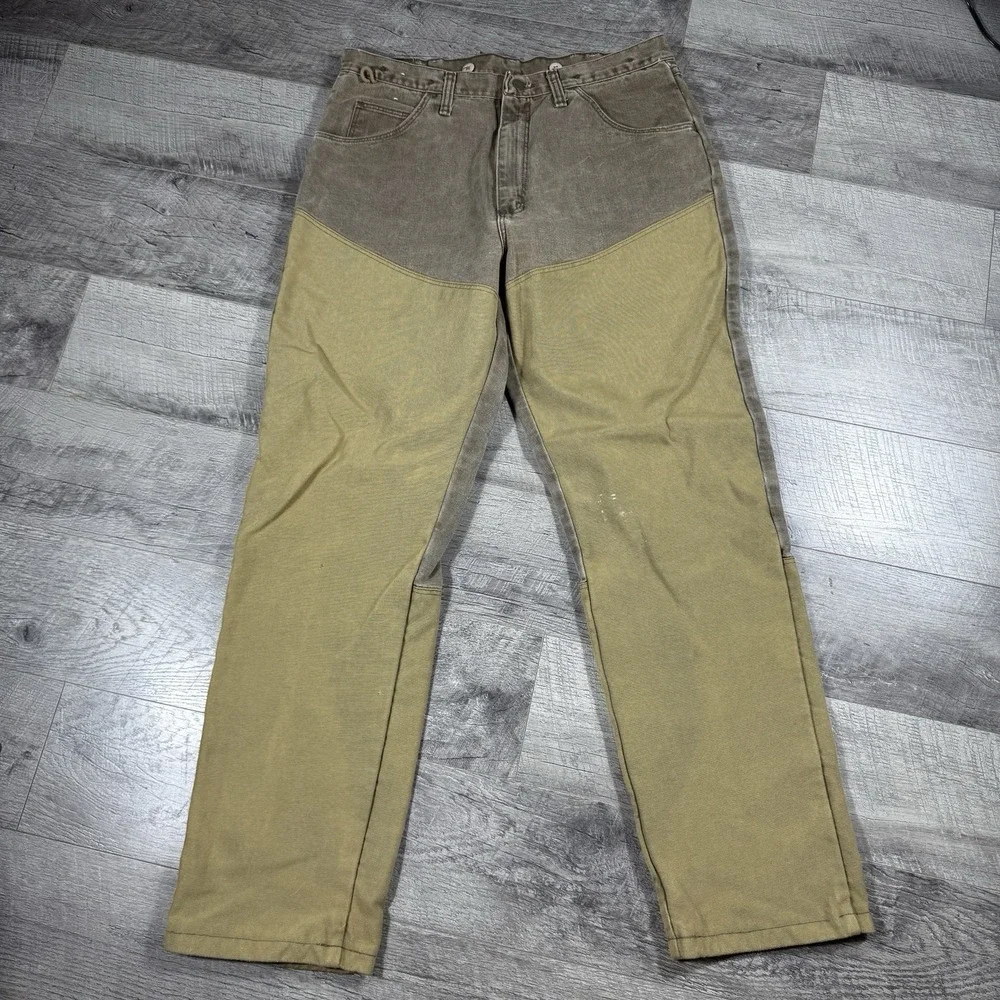 Vintage 80's Wrangler Rugged Gear Brush Field Pants 33145NB USA Made 34X31